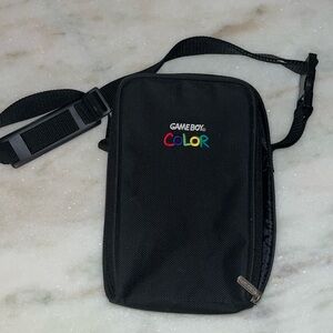 Nintendo Gameboy color holder bag Vintage 9x6x2 zipper edge & back pocket